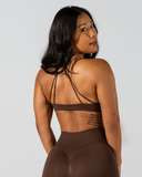 REVERIE SPORTS BRA IN COCOA