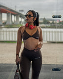 REVERIE SPORTS BRA IN COCOA