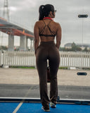 REVERIE SPORTS BRA IN COCOA