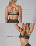 REVERIE SPORTS BRA IN IVY