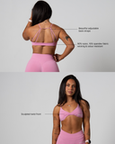 REVERIE SPORTS BRA IN PETAL