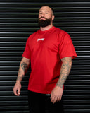 SPIRIT OF FEAR HEAVY OVERSIZED TEE IN SCARLET