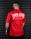 SPIRIT OF FEAR HEAVY OVERSIZED TEE IN SCARLET