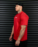 LIFTING CLUB HEAVY OVERSIZED TEE IN SCARLET