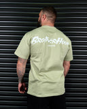 BROTHERHOOD HEAVY OVERSIZED TEE IN MATCHA