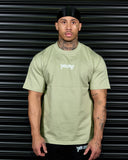 SPIRIT OF FEAR HEAVY OVERSIZED TEE IN MATCHA