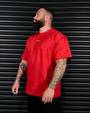 BROTHERHOOD HEAVY OVERSIZED TEE IN SCARLET