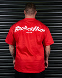 BROTHERHOOD HEAVY OVERSIZED TEE IN SCARLET