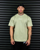 SIGNATURE HEAVY OVERSIZED TEE IN MATCHA