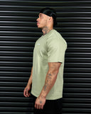SIGNATURE HEAVY OVERSIZED TEE IN MATCHA