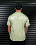 SIGNATURE HEAVY OVERSIZED TEE IN MATCHA