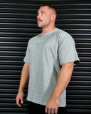 SIGNATURE HEAVY OVERSIZED TEE IN GREY MARLE