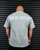 SIGNATURE HEAVY OVERSIZED TEE IN GREY MARLE