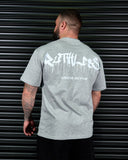 RUTHLESS HEAVY OVERSIZED TEE IN GREY MARLE