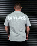RUTHLESS HEAVY OVERSIZED TEE IN GREY MARLE
