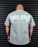 SPIRIT OF FEAR HEAVY OVERSIZED TEE IN GREY MARLE