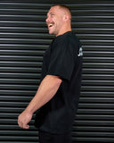 SIGNATURE HEAVY OVERSIZED TEE IN BLACK