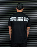 LIFTING CLUB HEAVY OVERSIZED TEE IN BLACK