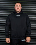 SIGNATURE HEAVY OVERSIZED HOODIE IN BLACK