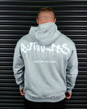RUTHLESS HEAVY OVERSIZED HOODIE IN GREY MARLE