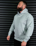 SIGNATURE HEAVY OVERSIZED HOODIE IN GREY MARLE