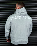 SIGNATURE HEAVY OVERSIZED HOODIE IN GREY MARLE