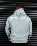 SIGNATURE HEAVY OVERSIZED HOODIE IN GREY MARLE