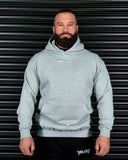 SIGNATURE HEAVY OVERSIZED HOODIE IN GREY MARLE