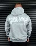 SPIRIT OF FEAR HEAVY OVERSIZED HOODIE IN GREY MARLE