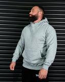 BROTHERHOOD HEAVY OVERSIZED HOODIE IN GREY MARLE