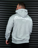 BROTHERHOOD HEAVY OVERSIZED HOODIE IN GREY MARLE