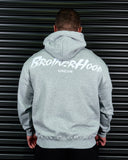 BROTHERHOOD HEAVY OVERSIZED HOODIE IN GREY MARLE