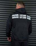 LIFTING CLUB OVERSIZED HOODIE IN BLACK