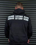 LIFTING CLUB OVERSIZED HOODIE IN BLACK