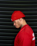 SPIRIT OF FEAR BEANIE IN SCARLET