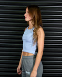 LEGACY RIBBED CROP TANK IN MIST