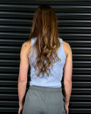 LEGACY RIBBED CROP TANK IN MIST