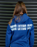 LIFTING CLUB OVERSIZED HOODIE IN SAPPHIRE