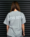 SIGNATURE HEAVY OVERSIZED TEE IN GREY MARLE