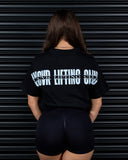 LIFTING CLUB HEAVY OVERSIZED TEE IN BLACK