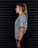 SPIRIT OF FEAR HEAVY OVERSIZED TEE IN GREY MARLE