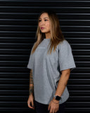 RUTHLESS HEAVY OVERSIZED TEE IN GREY MARLE