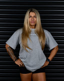 SIGNATURE HEAVY OVERSIZED TEE IN GREY MARLE