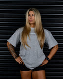 SIGNATURE HEAVY OVERSIZED TEE IN GREY MARLE