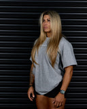SIGNATURE HEAVY OVERSIZED TEE IN GREY MARLE