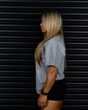 SIGNATURE HEAVY OVERSIZED TEE IN GREY MARLE
