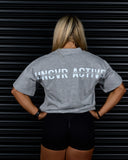 SIGNATURE HEAVY OVERSIZED TEE IN GREY MARLE