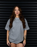 BROTHERHOOD HEAVY OVERSIZED TEE IN GREY MARLE