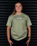 SPIRIT OF FEAR HEAVY OVERSIZED TEE IN MATCHA