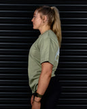 SPIRIT OF FEAR HEAVY OVERSIZED TEE IN MATCHA
